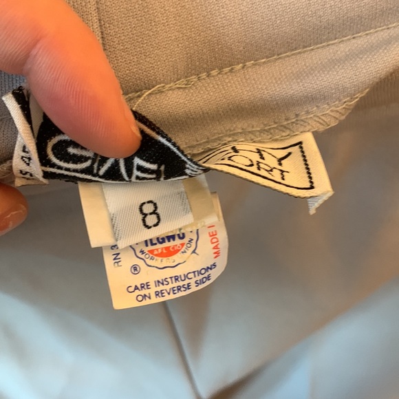 Vintage Rare  Givenchy Sport Pastel Blue 70's Pants Size 8 - Picture 4 of 7